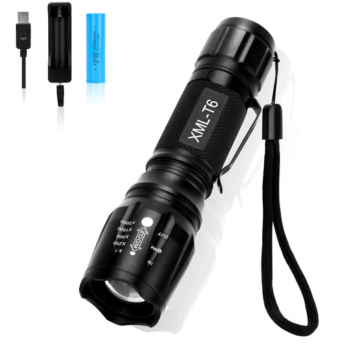 Torcia LED,JUNKER 2000 Lumen Torce elettriche portatili, Super luminoso... - Ilgrandebazar