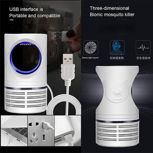 Bcamelys Lampada Antizanzare, Zanzariera Elettrica 5w Anti Zanzare USB con Luce UV Lampada Antizanzare Elettrico Trappola per Esterno Interno Giardino Campeggio per Contrastare Zanzare, Mosche
