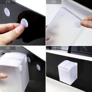 HAUSPROFI 1008 Pezzi 10mm con Velcro Autoadesivo, 504 10 mm, 10 Mm Bianco - Ilgrandebazar