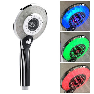 Soffione doccia a LED Bagno tenuto in mano Controllo della temperatura a 3... - Ilgrandebazar