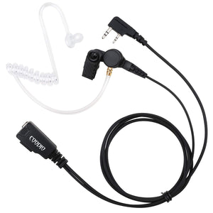 COODIO Kenwood Radio Cuffia 2-Pin Microfono con Auricolare [Tubo Acustico]... - Ilgrandebazar