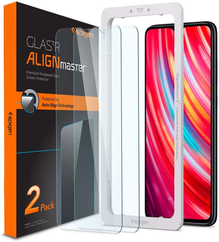 Spigen, 2 Pezzi, Vetro Temperato Xiaomi Redmi Note 8 PRO, Glas.TR, Durezza...