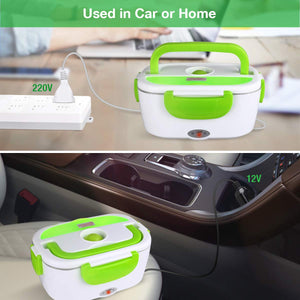 homeasy Scaldavivande Elettrico Portavivande Portatile Bianco-verde - Ilgrandebazar