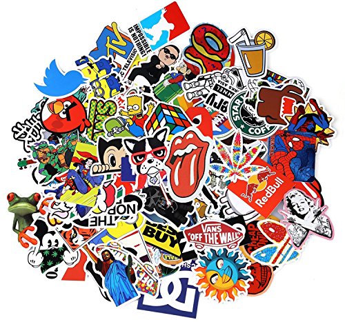 Neuleben Sticker Pack 100-Pcs Adesivi Stickers Vinili per Computer A