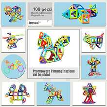 Carica l&#39;immagine nel visualizzatore di Gallery, Innoo Tech Costruzioni Magnetiche Blocchi 108 Pezzi Giocattoli 108 - Ilgrandebazar