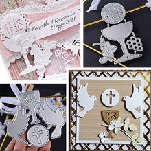 Carica l&#39;immagine nel visualizzatore di Gallery, MEJOSER Fustelle Stencil Cutting Dies Fustella Comunione Battesimo - Ilgrandebazar