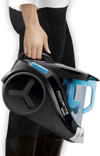 Carica l&#39;immagine nel visualizzatore di Gallery, Rowenta RO3731 Compact Power Cyclonic Classic+, Aspirapolvere a Traino senza Sacco, Tecnologia Ciclonica, Capacità  1.5 L, Blu/Nero 49x29x34cm