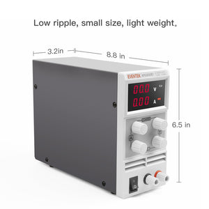 Eventek KPS3010D Alimentatore da 22.4 x 8.1 x 16.5 cm, Grigio chiaro - Ilgrandebazar