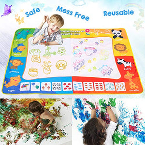 SPLAKS Acqua Doodle Tappeto, Tappeto Magico Bambini 120 *90cm, con 6 Penne... - Ilgrandebazar