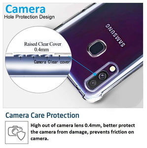 Ferilinso Cover per Samsung Galaxy A40 Cover, A40, Trasparente
