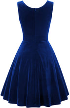 Carica l'immagine nel visualizzatore di Gallery, GRACE KARIN Abito Vintage da Donne Senza Maniche con Scollo a V Party Classic Rockabilly Cocktail