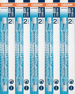 5x Osram lampada alogena Haloline Pro, 118mm, R7s, 230V, 120W, 64696 [Classe... - Ilgrandebazar
