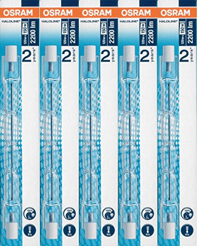 5x Osram lampada alogena Haloline Pro, 118mm, R7s, 230V, 120W, 64696 [Classe... - Ilgrandebazar