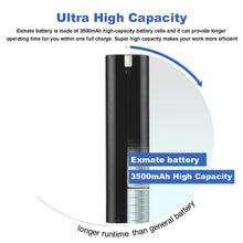 Carica l&#39;immagine nel visualizzatore di Gallery, Exmate 9.6V 3.5Ah Batteria per Makita 9000 9001 9002 9033 9600 191681-2... - Ilgrandebazar