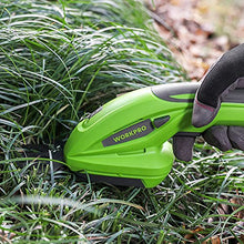 Carica l'immagine nel visualizzatore di Gallery, WORKPRO Forbici a Batteria 7,2V, Cesoia Elettrica a Batteria al Litio 1,5Ah, Larghezza di Taglio 90mm, Lunghezza di Taglio 120mm, Adatto al Giardino