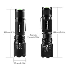Carica l&#39;immagine nel visualizzatore di Gallery, Torcia Tattica UV 2 in 1, a LED con 500LM, di UV+Bianco Luce - Ilgrandebazar