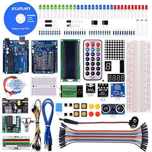 kuman Super Starter Kit per ArduinoIDE Mega2560, Mega328 e Nano con... - Ilgrandebazar