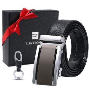 flintronic Cintura da Uomo in Pelle con Fibbia Automatica, Moda a... - Ilgrandebazar