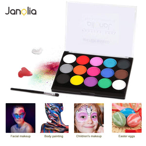 Janolia Body Painting, Trucco per Corpo e 15 Colori, Pittura Bambini... - Ilgrandebazar