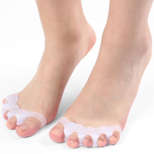 4 Paia gel Toe Separatore, barelle in per dita del piede sovrapposte,... - Ilgrandebazar
