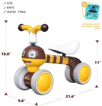 Carica l&#39;immagine nel visualizzatore di Gallery, XIAPIA Bicicletta Senza Pedali 10-24 Mesi, Bici per Bambini 1-2 Anni, Giocattoli per 1 Anno Bambino, Bicicletta Equilibrio Bambino, Giocattoli per Ragazzini (Ape)