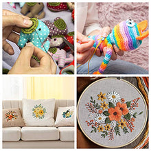 Carica l'immagine nel visualizzatore di Gallery, FEPITO 55 Pezzi Filo da Ricamo Color Arcobaleno Set 50 50 Threads