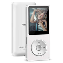 Carica l'immagine nel visualizzatore di Gallery, Lettore MP3, Lettore Musicale con Scheda SD da 32 GB, Lettore MP3 Bambini Portatile Lossless Sound con Radio FM/Registratore Vocale/Video/E-Book (Cuffie, Cavo USB inclusi) bianca