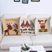 Carica l'immagine nel visualizzatore di Gallery, Gudotra 4pz Natale Federa per Cuscini 40x40cm 45x45cm Copricuscini Divano Babbo Alce Decorazioni Natalizie per Divano