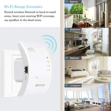 Carica l&#39;immagine nel visualizzatore di Gallery, NETVIP Ripetitore WiFi Wireless 300Mbps/ 2.4GHz WiFi Extender e Access Point Potenzia la Tua Copertura Wi-Fi Compatibile con Tutti i Modem Router WiFi