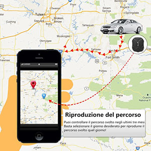 LEKEMI WINNES Tracciatore di Posizione GPS per Auto / Veicoli Tramite App Gratuita,...