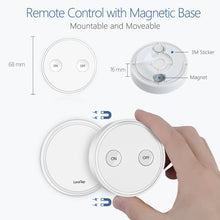 Carica l&#39;immagine nel visualizzatore di Gallery, Paio Interruttore per Luce Senza Fili, LoraTap Interruttore Remoto con Base Magnetica + 2 Ricevitore a Relè, Telecomando 200m 230V, On/Off Switch Wireless per Lampade e Apparecchi Elettrici