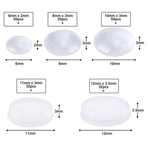CODIRATO 214 pz Gomma piedi adesivo trasparente bumper Pad silicone bumper... - Ilgrandebazar