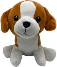 Carica l&#39;immagine nel visualizzatore di Gallery, Beagle in peluche qualità SUPER SOFT (Marrone, Bianco)