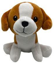 Carica l&#39;immagine nel visualizzatore di Gallery, Beagle in peluche qualità SUPER SOFT (Marrone, Bianco)