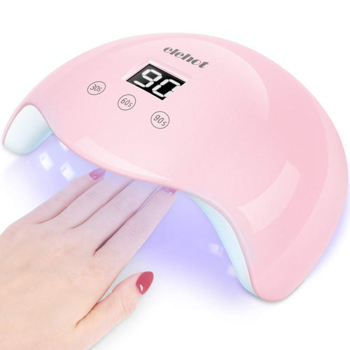 Lampada LED Unghie Fornetto UV 30W per Gel Semipermanente Automatico Rosa