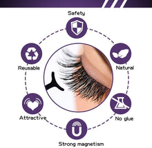 Carica l'immagine nel visualizzatore di Gallery, Ciglia Magnetiche Con Eyeliner Magnetico Kit, 5 Paia Di Ciglia Finte Naturali E Di Lunga Durata, Ciglia Finte Magnetiche Riutilizzabili Senza Colla