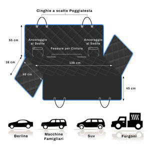 Dreampets Coprisedile Auto per Cani - Proteggi Sedile in Oxford 600D... - Ilgrandebazar