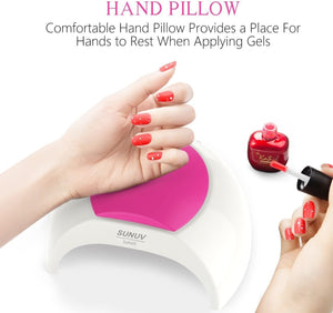 SUNUV SUN2C Lampada Unghie UV LED da 48W Manicure/Pedicure LED per Smalti in Gel,in Automatico Sensore Lampada LED unghie per LED UV Professionale per Manicure Sensore con 4 Timer Preimpostati
