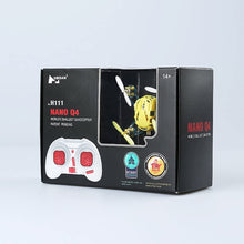 Carica l&#39;immagine nel visualizzatore di Gallery, Hubsan Nano Q4 H111 45mm / 11.5g Quad Copter Quadricottero RC a 4 canali con Sistema Radio 2.4Ghz-Giallo