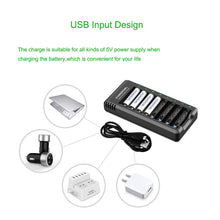 Carica l&#39;immagine nel visualizzatore di Gallery, Batterie AA Ricaricabili, POWEROWL 8 Pezzi 2800 8AA, Ricaricabili - Ilgrandebazar