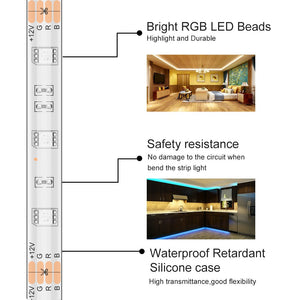 Striscia LED RGB 5M, Minger Impermeabile Rgb 5m