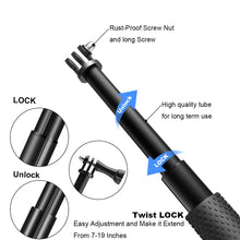 Carica l&#39;immagine nel visualizzatore di Gallery, Luxebell Selfie Stick Telescopico in Alluminio, per Gopro Perches de - Ilgrandebazar