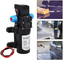 Carica l&#39;immagine nel visualizzatore di Gallery, Pompa giardino Acqua DC 12V pompa autoadescante Alta Pressione membrana ad per Autolavaggio 115psi 5lpm Membrana Autoadescante Pompa Acqua per Camper Campeggio Barca Giardino Marino