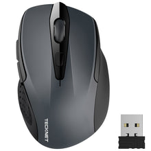Carica l&#39;immagine nel visualizzatore di Gallery, TECKNET PRO Mouse Senza Fili, 2600DPI, Durata delle batterie di 24 Grigio - Ilgrandebazar