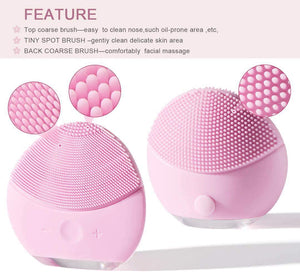 Silicone Detergente viso Spazzola di Pulizia del viso, Sonic Electric Silicone Impermeabile Massaggiatore