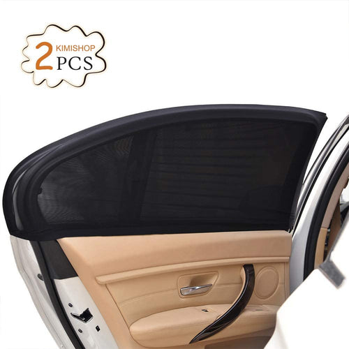 Uarter Tendine Parasole Auto Finestrino Laterale per Bambini Universali parasole auto bambini dell'Auto Block Raggi UV Anti-zanzara e Antipolvere, Protegge Bambini e Animali Domestici, 2 Pezzi
