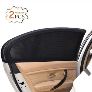 Uarter Tendine Parasole Auto Finestrino Laterale per Bambini Universali parasole auto bambini dell'Auto Block Raggi UV Anti-zanzara e Antipolvere, Protegge Bambini e Animali Domestici, 2 Pezzi