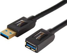 Carica l'immagine nel visualizzatore di Gallery, AmazonBasics - Cavo prolunga USB 3.0 A maschio/A femmina (1 m) - Pacco da 2 - Ilgrandebazar