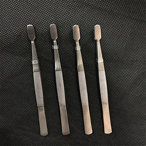 Stamp Tweezers, 2pcs Tweezers Philately Stamps Collector Tools (Silver)