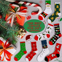 Carica l'immagine nel visualizzatore di Gallery, MOYKSRR 8 Paia Calzini Natale, Calze Natale Cotone, Cotone Caldi Calze, Natale Calzini Cotone Unisex, Calzini Divertenti Regali Natale Compleanno per Mamma Moglie Amica, Taglia 36-43